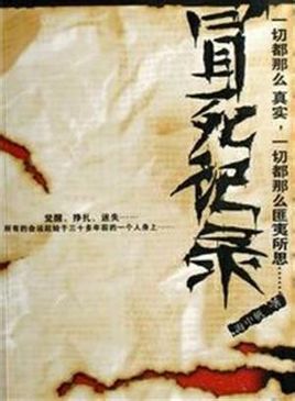 冒死記錄小說封面